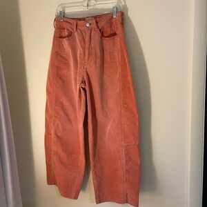Pilcro corduroy barrel pants